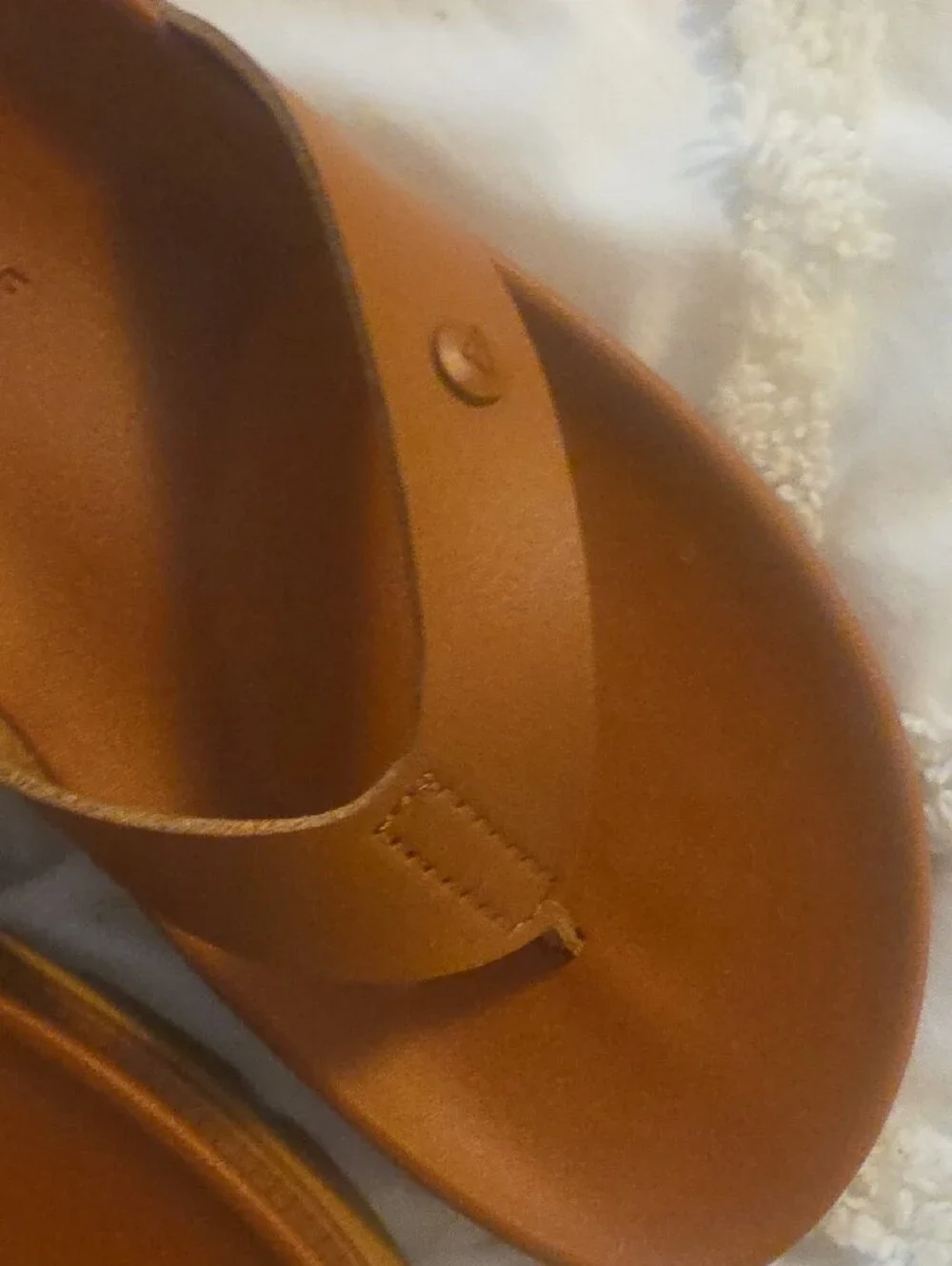 REEF Tan Platform Thong Sandals